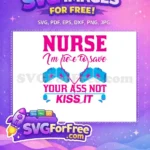 Free Sassy Pink Nurse Quote Free Blue Medical Bags Doctor Nurse Design Free SVG - Instant Download