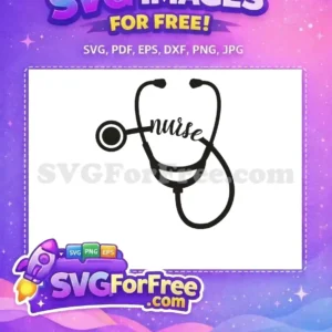 Free Black Stethoscope Free Script Nurse Lettering Doctor Nurse Quotes Free SVG