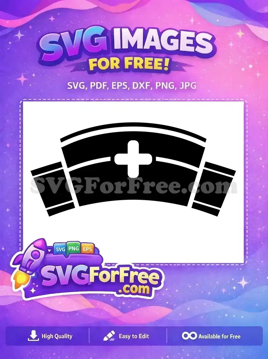 Free Black White Nurse Cap Free Medical Cross Nurse Quotes Free SVG