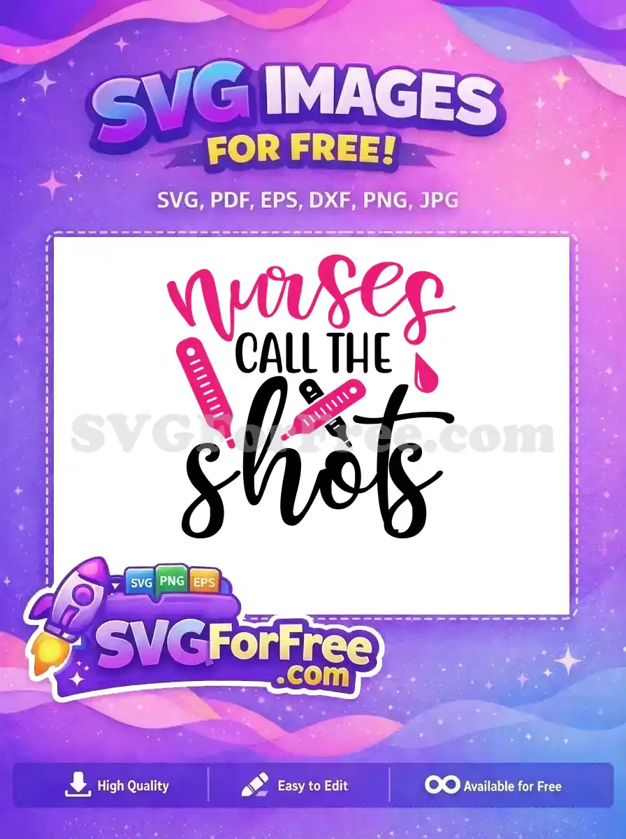 Free Pink Nurses Quote Free Thermometer Droplet Doctor Nurse Free SVG