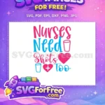Free Pink Blue Free Heart Doctor Nurse Quotes Free SVG - Instant Download