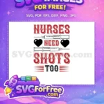 Free Red Syringes Free Black Hearts Doctor Nurse Quotes Free SVG - Instant Download