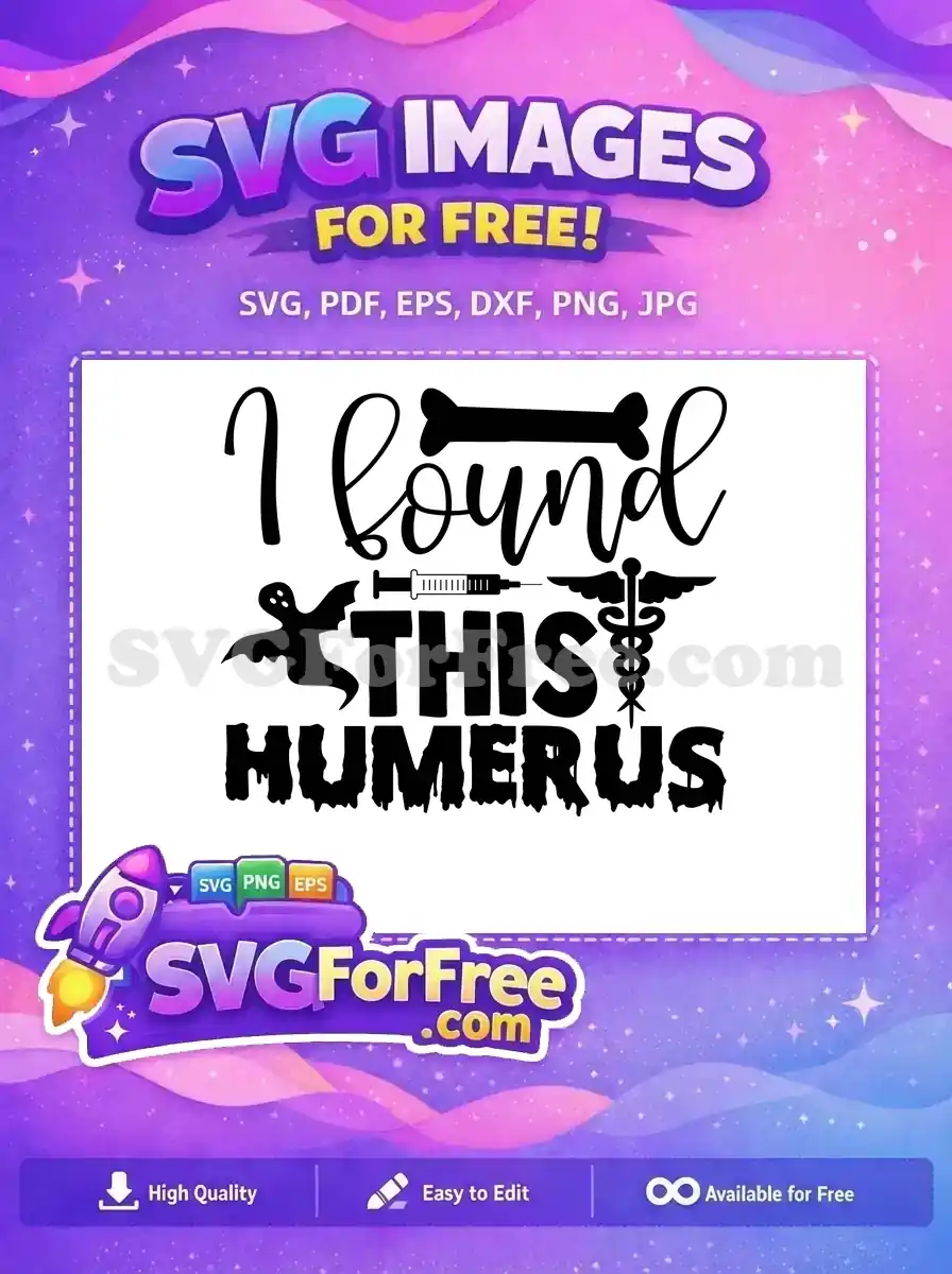 Free Ghost Bone Free Syringe Caduceus Doctor Nurse Halloween Pun Free SVG
