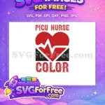 Free Red Heartbeat Free PICU Nurse Doctor Nurse Quotes Free SVG - Instant Download