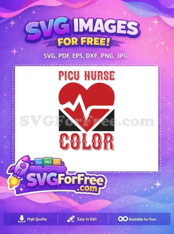 Free Red Heartbeat Free PICU Nurse Doctor Nurse Quotes Free SVG