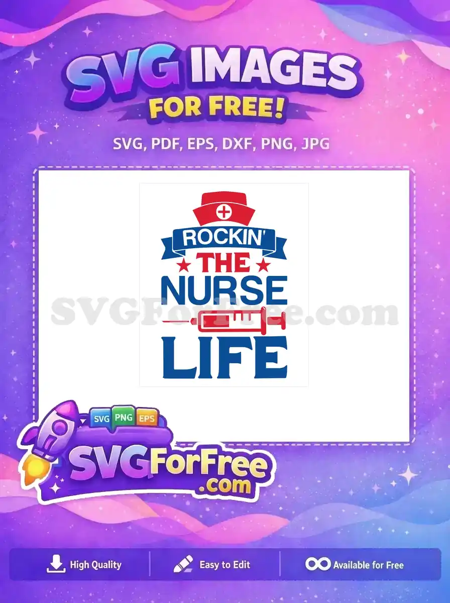 Free Rockin Nurse Life Free Red Syringe Doctor Nurse Quotes Free SVG