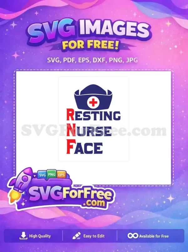 Free Red Resting Free Nurse Face Doctor Quotes Free SVG