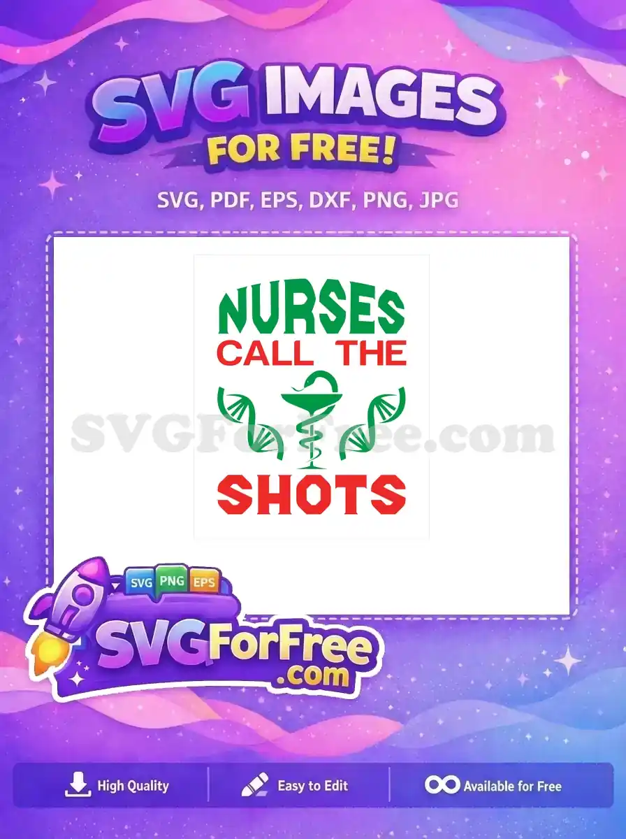 Free Green Nurses Free Red Shots Medical Quote Free SVG
