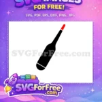 Free Black Red Ampoule Free Medical Vial Doctor Nurse Theme Free SVG - Instant Download