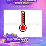 Free Red Hot Temperature Free Medical Health Monitoring Doctor Nurse Free SVG - Instant Download