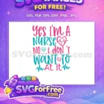 Free Pink Teal Free Heart Quote Doctor Nurse Free SVG - Instant Download