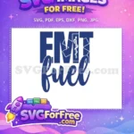 Free Blue EMT Free Caduceus Script Nurse Quote Free SVG - Instant Download