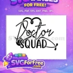 Free Doctor Squad Free Stethoscope Heart Nurse Quotes Free SVG - Instant Download
