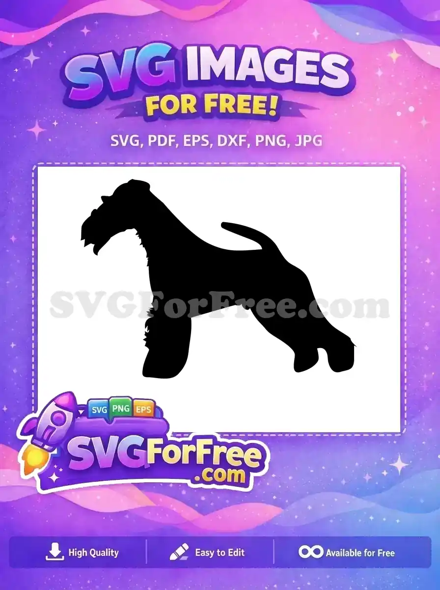 Free Black Terrier Dog Free Silhouette Art Crafts Free SVG