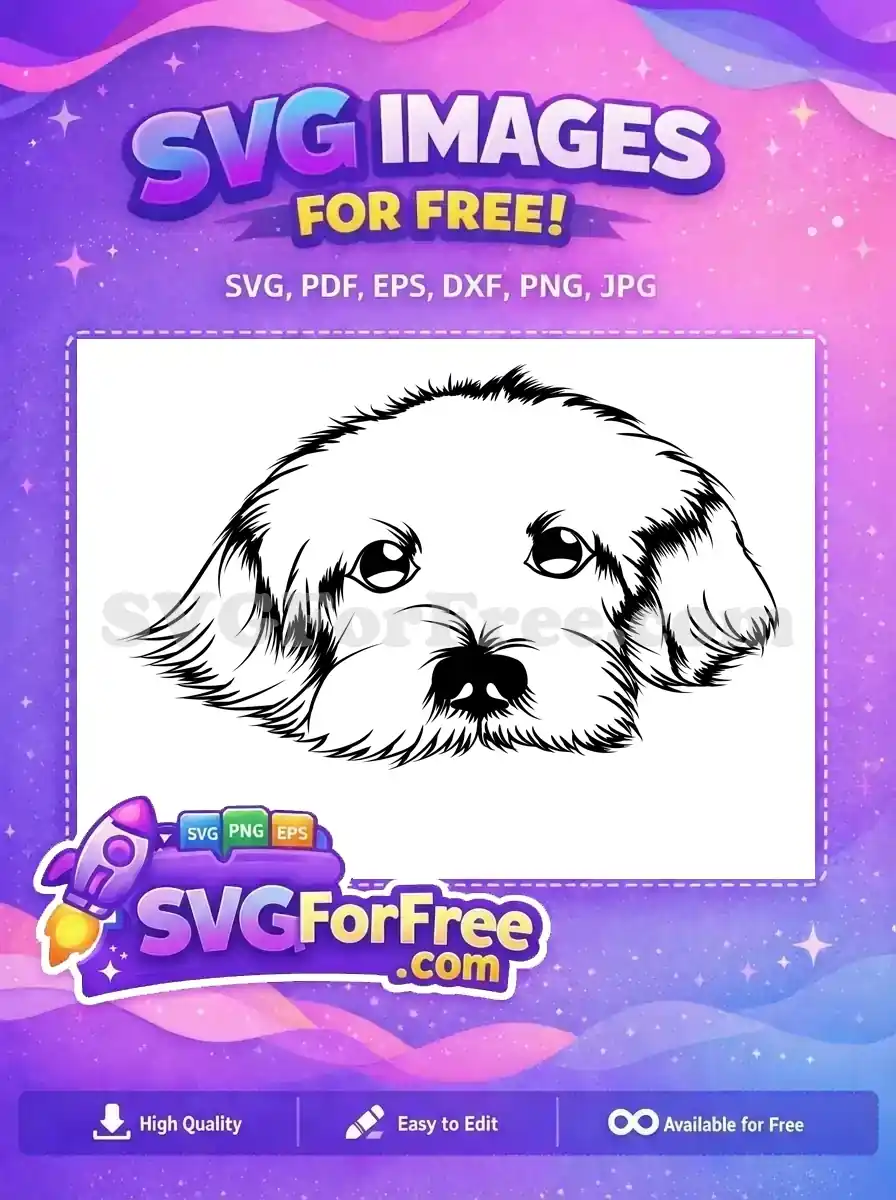 Free Cute Fluffy Free Puppy Design Dog Breed Free SVG
