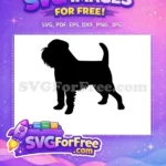 Free Schnauzer Silhouette Free Puppy Detail Dog Breed Free SVG - Instant Download