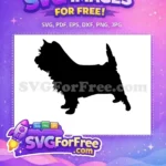 Free Cairn Terrier Silhouette Free Scottish Dog Breed Free SVG - Instant Download