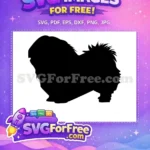 Free Shih Tzu Silhouette Free Dog Breed Pet Free SVG - Instant Download