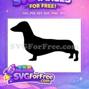 Free Black Dachshund Silhouette Free Wiener Dog Breed Free SVG
