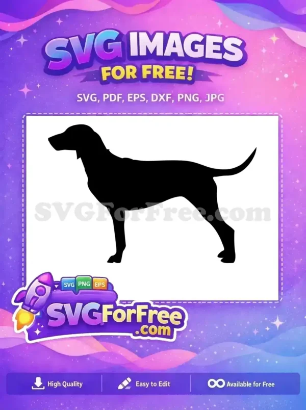 Free Sleek Silhouette Free Vizsla Breed Design Free SVG