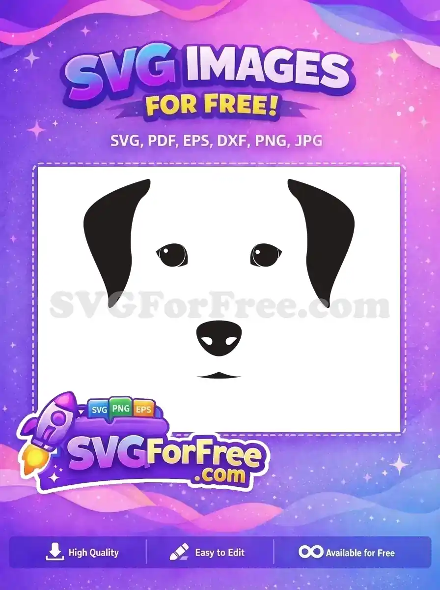 Free Black White Puppy Free Cute Floppy Ear Dog Breed Free SVG