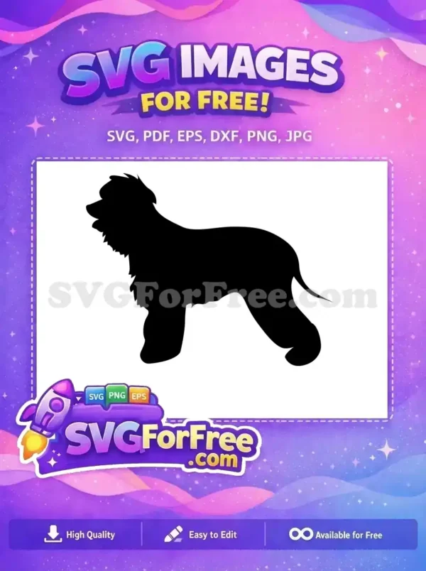Free Portuguese Water Dog Free Silhouette Design Pet Free SVG