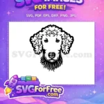 Free Cute Dog Faces Free Vector Puppy Heads Free SVG - Instant Download