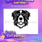 Free Cute Dog Heads Free Puppy Portrait Vector Free SVG - Instant Download
