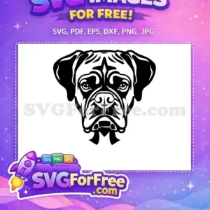 Free Black Boxer Dog Free Vector Head Outline Animal Art Free SVG Free Black Boxer Dog Free Vector Head Outline Animal Art Free SVG