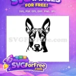 Free Black White Free Vector Outline Dog Heads Free SVG - Instant Download