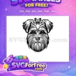 Free Cute Puppy Free Dog Heads Vector Art Free SVG 3 - Instant Download