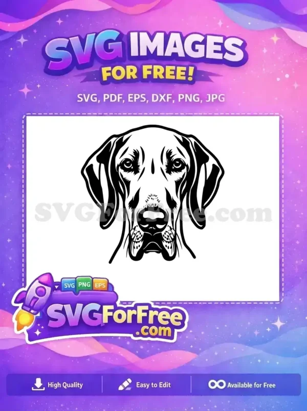 Free Cute Dog Head Free Vector Art Dog Free SVG