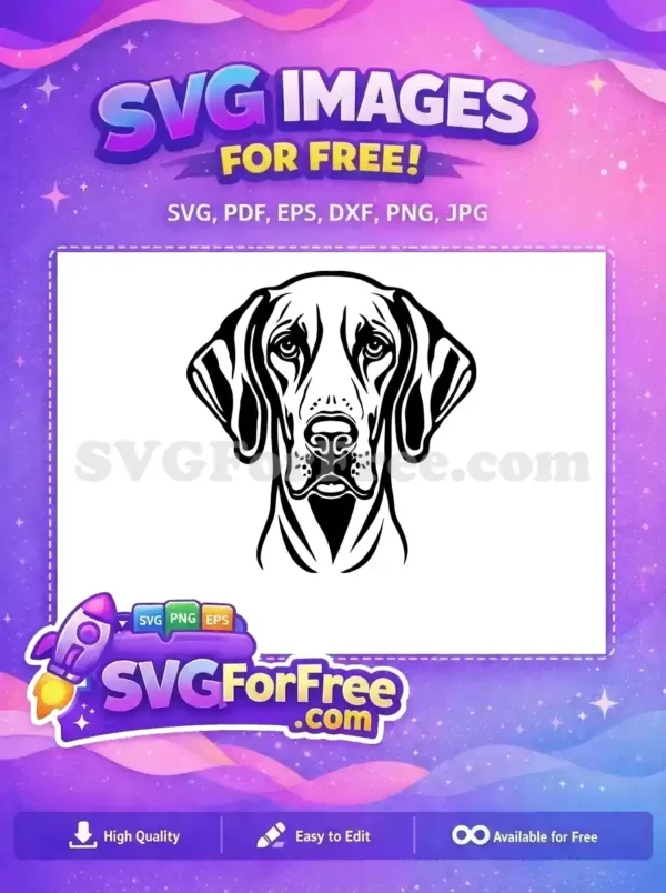 Free Cute Labrador Free Retriever Dog Heads Art Free SVG