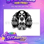 Free Bulldog Puppy Head Free Cute Dog Animal Free SVG - Instant Download