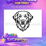 Free Cute Dog Faces Free Puppy Heads Vector Free SVG 2 - Instant Download