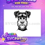 Free Cute Dog Head Free Puppy Vector Art Free SVG 2 - Instant Download