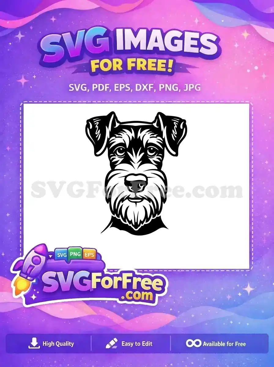 Free Cute Dog Head Free Puppy Vector Art Free SVG 2