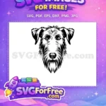 Free Shaggy Dog Free Vector Outline Dog Heads Free SVG - Instant Download