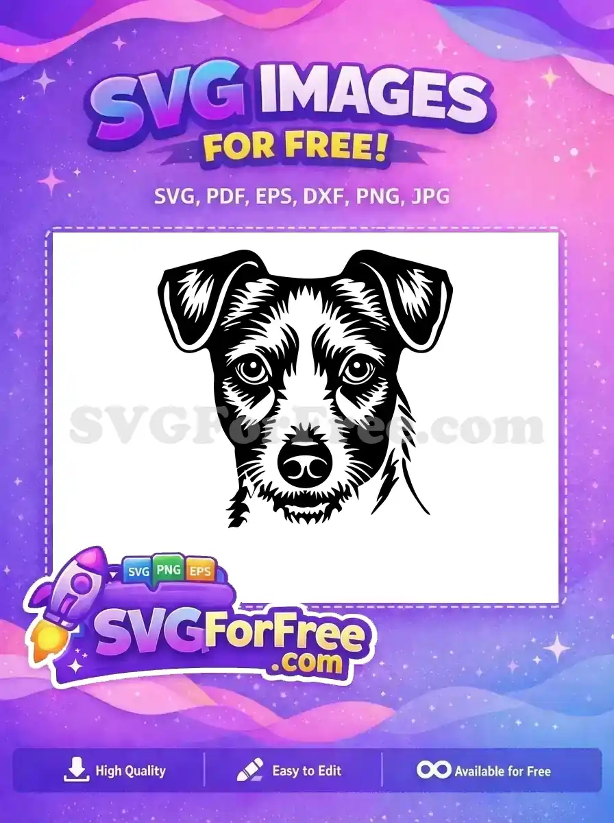 Free Terrier Face Free Alert Expression Dog Heads Vector Free SVG