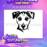 Free Black White Free Alert Terrier Vector Free SVG - Instant Download