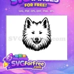 Free Happy Free Fluffy Dog Heads Vector Free SVG 2 - Instant Download