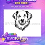 Free Happy Smiling Free Loyal Canine Dog Heads Vector Free SVG - Instant Download