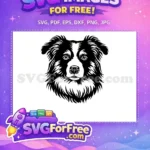 Free Fluffy Free Detailed Dog Heads Vector Free SVG - Instant Download