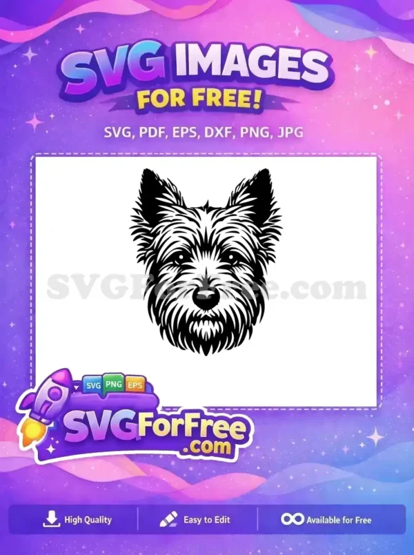 Free Dog Face Free Puppy Breed Art Free SVG