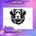 Free Cute Dog Head Free Puppy Face Dog Pet Free SVG - Instant Download
