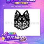 Free Happy Dog Faces Free Dog Breed Clip Art Free SVG - Instant Download