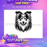 Free Cute Dog Heads Free Vector Dog Heads Free SVG - Instant Download