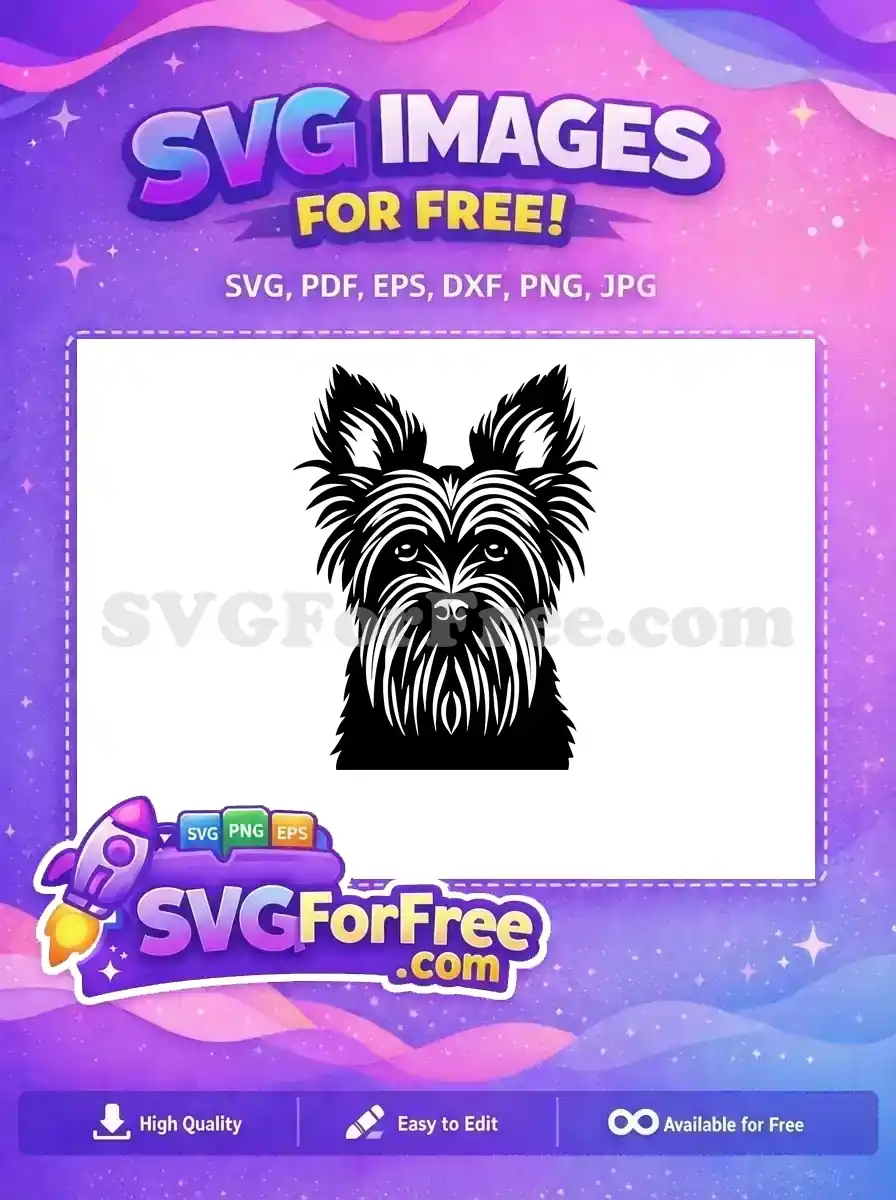 Free Colorful Dog Head Free Cute Puppy Dog Cartoon Free SVG