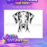 Free Cute Puppy Free Dog Heads Vector Art Free SVG 12 - Instant Download