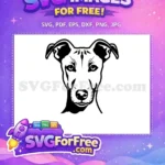Free Black White Dog Free Vector Pet Design Free SVG - Instant Download